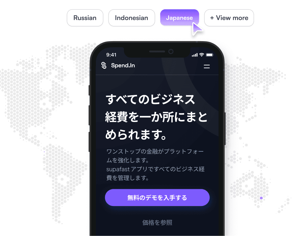 Mobile app localization preview